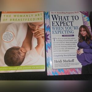 Womanly Art of Breastfeeding & What to Expect When You're Expecting Books